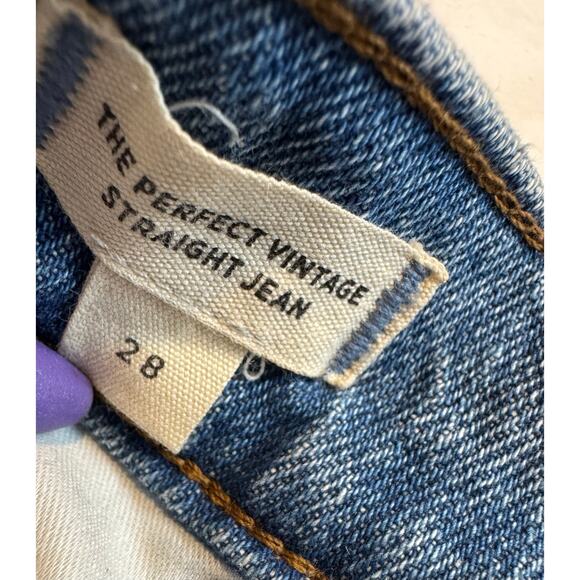 Madewell The Perfect Vintage Straight Jean in Reinhart Wash Size 28 - Picture 9 of 12